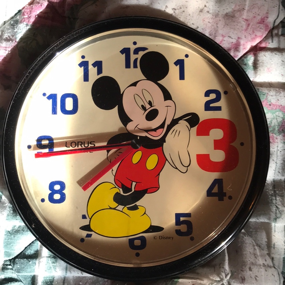 Vintage Mickey Mouse Clock